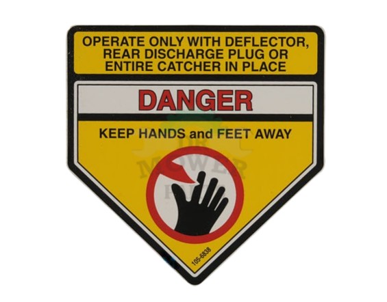 105-6838 Toro Danger Decal - drmower.ca
