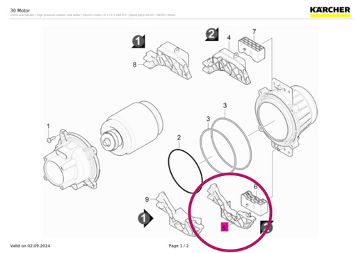 9.762-044.0 Karcher Pump Left Support | DRMower.ca
